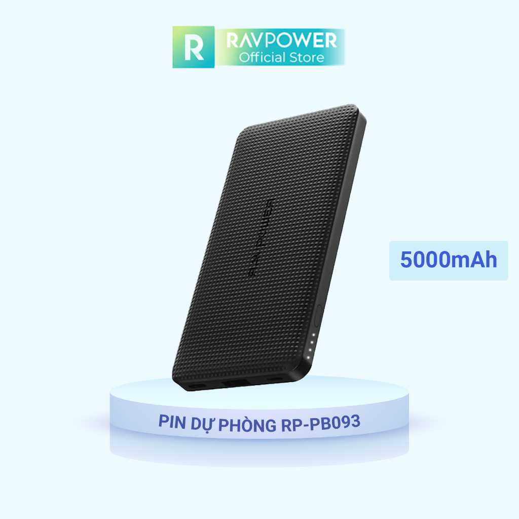 Pin Sạc Dự Phòng RAVPower RP-PB093 dung lượng 5000mAh