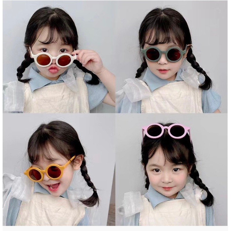 Kính Thời Trang Đáng Yêu Cho Bé, Kính Tránh Tia UV, Chống Nắng Cho Bé Trai Bé Gái UNISEX