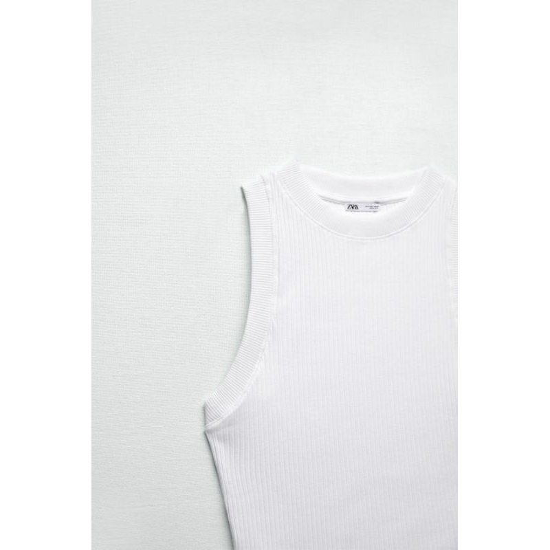 ZARA AUTHENTIC  Áo thun ba lỗ Zara màu trắng size M