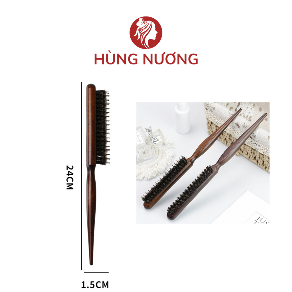 Lược chải tóc đánh rối tay cầm bằng gỗ tự nhiên