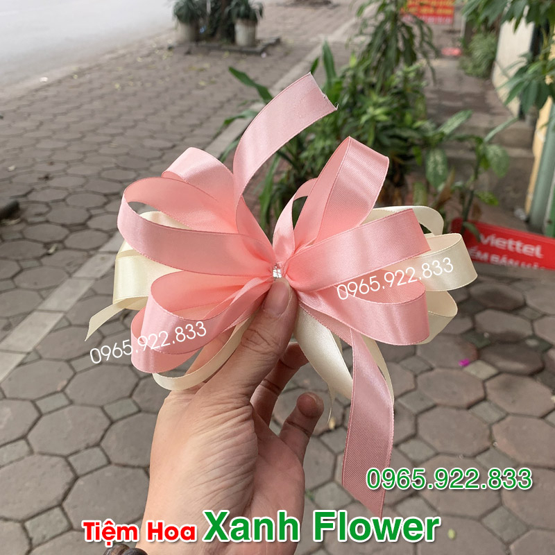 Nơ Trang trí Xe Hoa, Xe Cưới - Nơ trang trí giỏ quà, lẵng quà Đủ màu