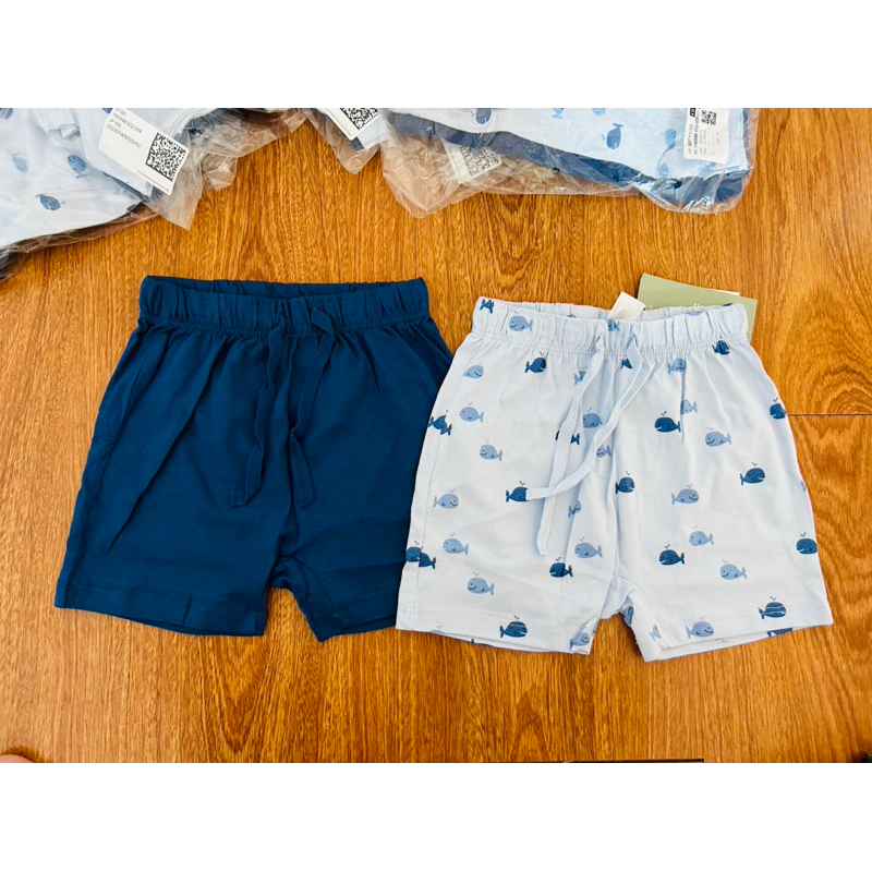 Set 2 quần đùi bé trai HM