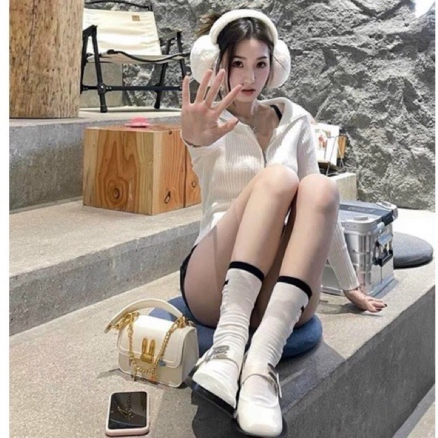 Túi Xách Nữ CNK Tai Thỏ Có Charm Sang Chảnh