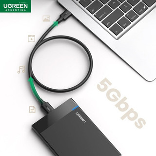 Cap USB to Micro USB B Ugreen 10841 10840 10843 10365 US130 ( USB 5GGbps, đầu Mạ Vàng,HDD 2.5 in)