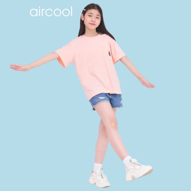 Áo Phông Cộc Tay Bé Gái 6-16 Tuổi COOLTEEN Chất Liệu Cotton Thoáng Mát Gấu Nhỏ