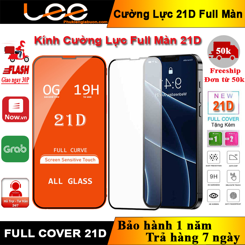 [Top 1] Kính Cường Lực iPhone Full Màn Cao Cấp 21D 6/7/8/x/xr/xs/11/12/13/14/pro/max/plus/promax