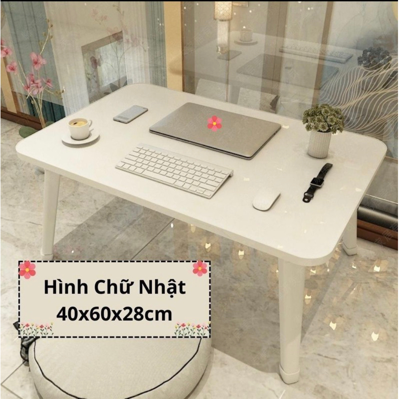 Bàn để ipad lap top chân nhựa gấp gọn giá rẻ cho học sinh sinh viên