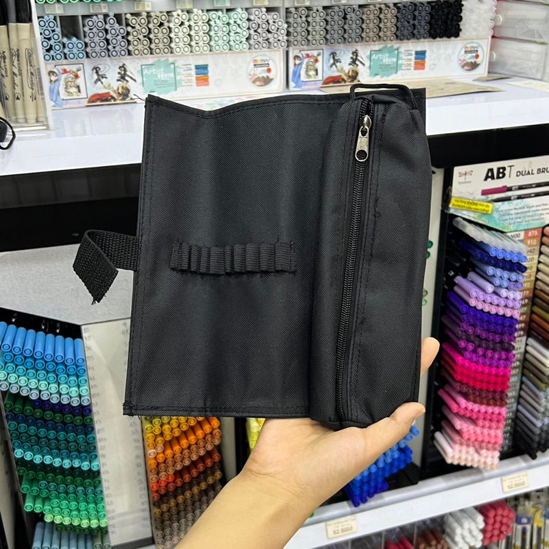 Túi cặp bóp vải đen THEARTSHOP