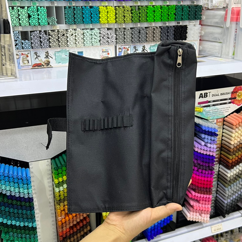 Túi cặp bóp vải đen THEARTSHOP