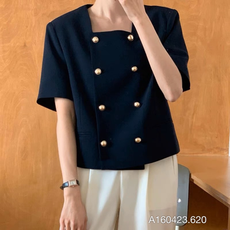 ÁO BLAZER KẺ THIẾT KẾ 2 LỚP ẢNH THẬT BOO'S STORE