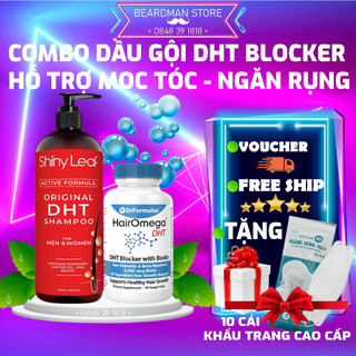 🛑combo mọc tóc: dầu gội dht + hairomega dht blocker 90v