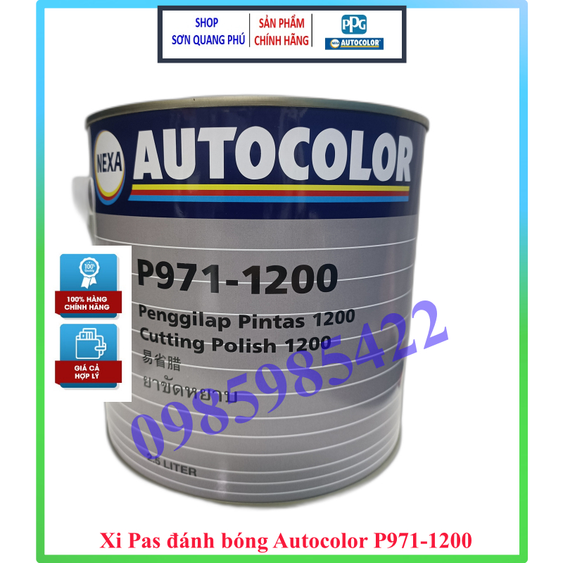 P971-1200 Xi Pas đánh bóng bước 2 loại 500ml hãng Nexa Autocolor thuộc tập đoàn PPG của Mỹ chamsocxe SONQUANGPHU8856