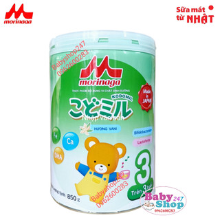 Sữa Morinaga số 3 Hương Vani trên 3 tuổi 850g (có tem chính hãng, date t12/2025)