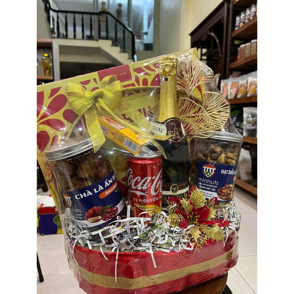 Máy co màng giỏ quà tết, máy khò nhiệt cho màng co giỏ hoa quả SIÊU BỀN