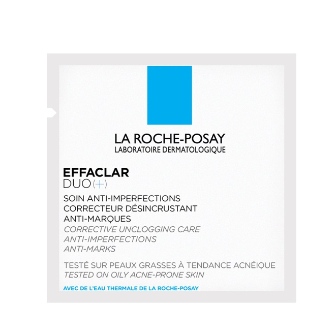 Kem dưỡng giảm mụn, ngăn ngừa vết thâm và ngăn mụn tái phát La Roche-Posay Effaclar Duo+  2ml