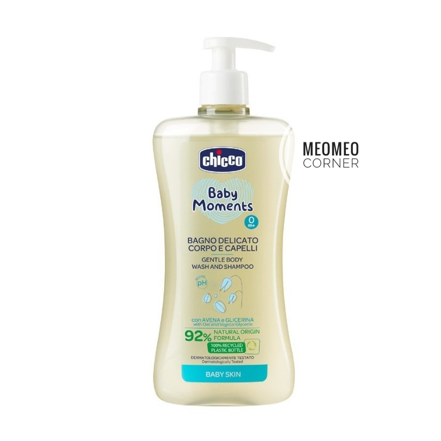 Sữa tắm gội chiết xuất Yến mạch / Hoa Cúc Chicco dành cho bé từ sơ sinh 200ml
