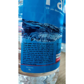 Nước muối sinh lý 0.9% chai 1 lít