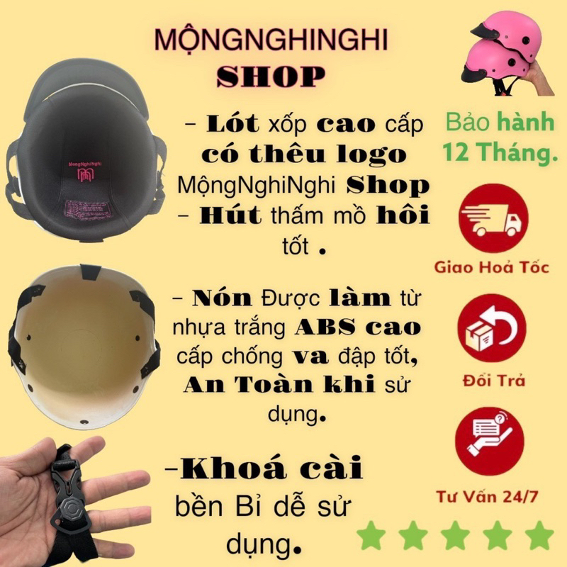 Mũ Bảo Hiểm Doremon Cao Cấp kèm tai mèo hàng nhập khẩu - Bảo Hành 12 tháng nước Sơn 2k chống ố màu