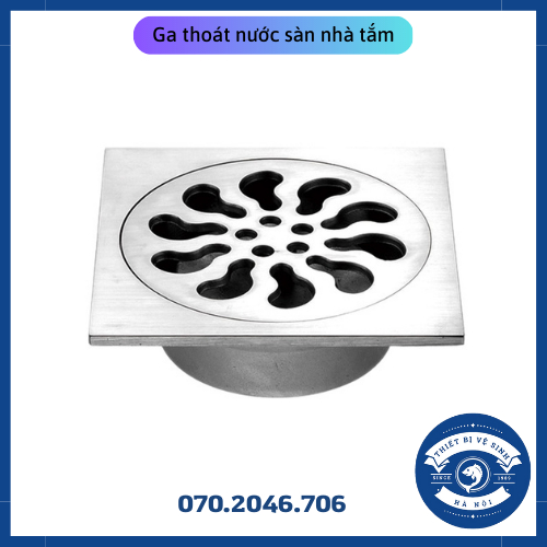 Ga thoát sàn phòng tắm Inox 304 lọc rác , dùng thoát nước sàn nhà, toilet, nhà tắm chống hôi đa dạng kích thước PK090/91