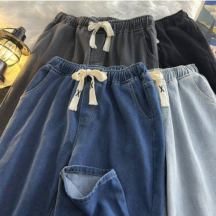 Quần jean nam nữ unisex dáng suông rộng, quần bò xuông trơn form ống rộng dễ phối đồ, chất jean đẹp