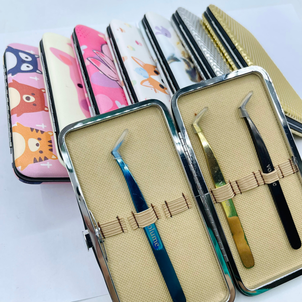 Bóp đựng nhíp_ví đưng nhip _mi khay_mi fan_uốn mi_dụng cụ mi giá rẻ_ Mai Hòa Lash