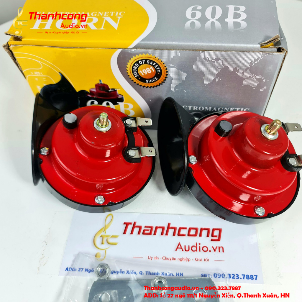 Còi sên 12V - 410Hz & 510Hz cho ô tô , xe máy  - 01 Cái.