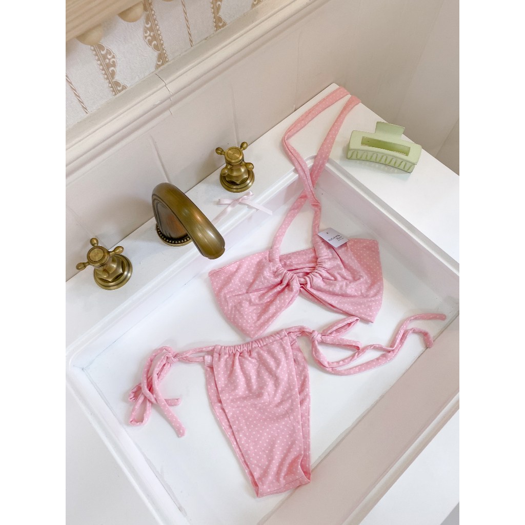 Cornpink House | Malibu | Đồ bơi nữ 2 mảnh cup ngang kín đáo | Nhiều kiểu cột dây | Vải 2 lớp | Không nhét mút | BigBuy360 - bigbuy360.vn