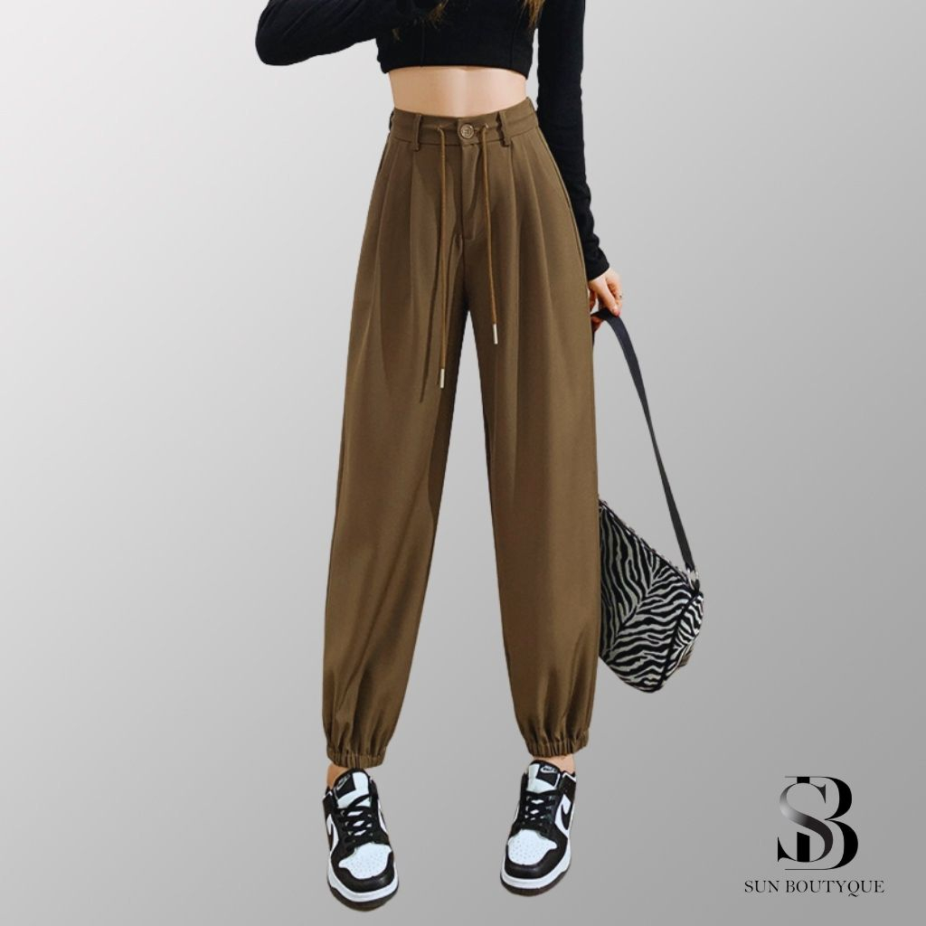 Quần Jogger Dây Rút Sunboutyque Ống Bom Chất Vải Cao Cấp Không Nhăn Không Nhàu - Chất Mát Cực Cá Tính, Cực Kool Gg09