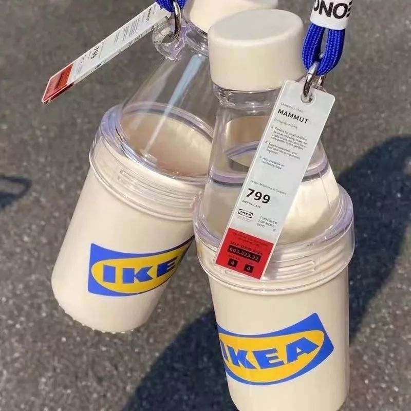 Bình đựng nước ikea bằng nhựa phong cách hàn quốc tiện dụng