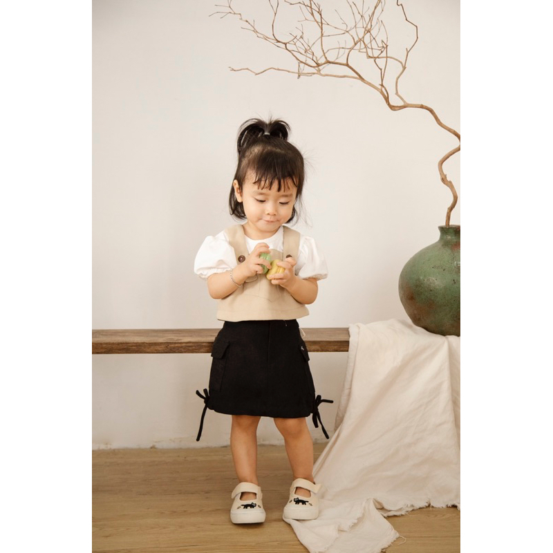 Set áo+ gille + váy thiên trang em bé Nanci room