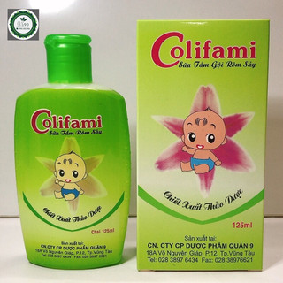 Sữa tắm gội rôm sảy colifami 1 chai 125ml