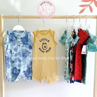 (Chọn mẫu) Body đùi bé trai, romper bé trai Carter xuất dư chất mát, thoáng khí từ 3 đến 24 tháng