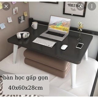 Bàn học gấp gọn ngồi bệt chân nhựa cứng 40x60cm mặt gỗ MDF