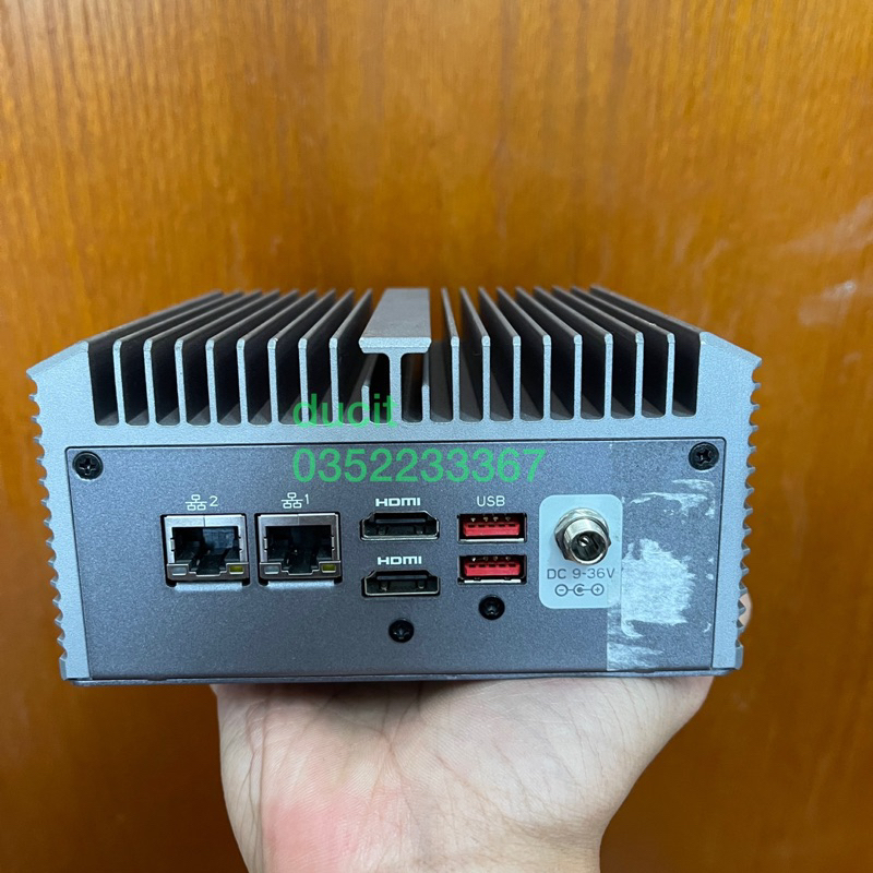 Máy tính công nghiệp không quạt, i5-8265U, Ram 16G, SSD 128G
