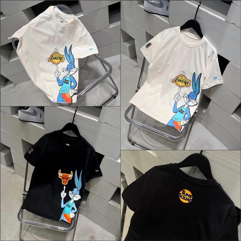 Áo thun NEW ERA Chính Hãng, Space Jam 2 Dunk Bunny Chicago Bulls Cream *13053408 * BUNNY CHICAGO