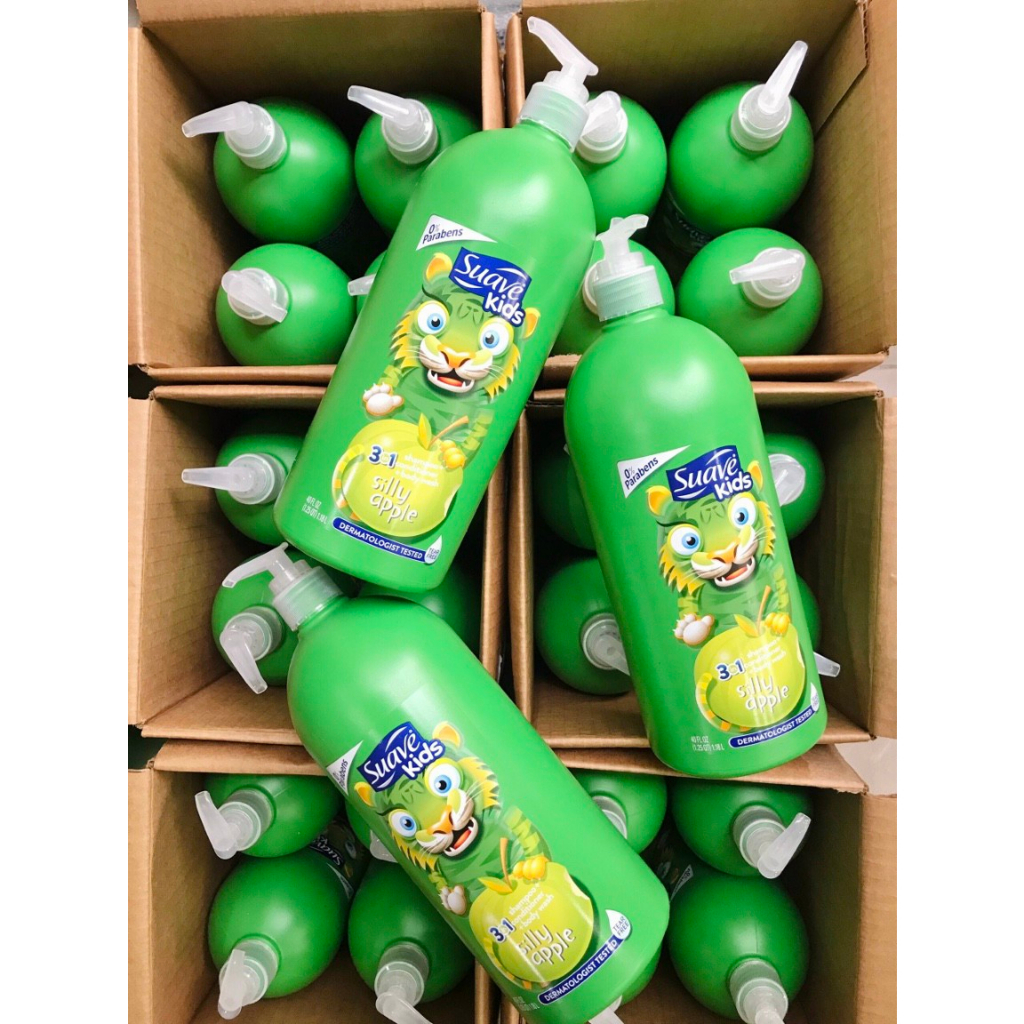 Sữa tắm gội xả Suave kid 3 in1 1,18 lít