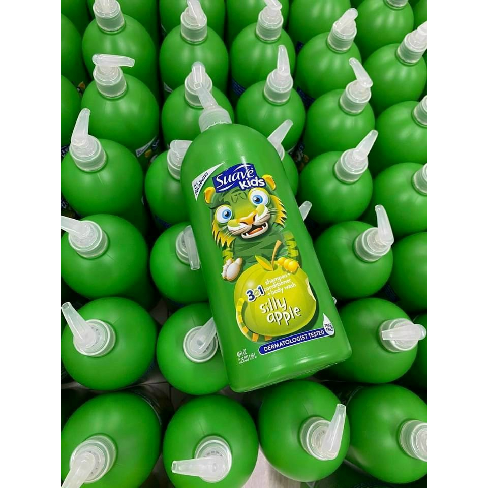 Sữa tắm gội xả Suave kid 3 in1 1,18 lít
