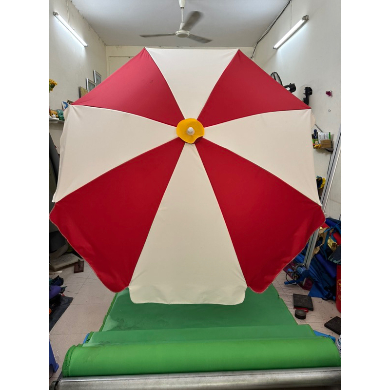 Dù che nắng mưa vải bố dày tốt đk 2m4-8 kèo ko chân đế