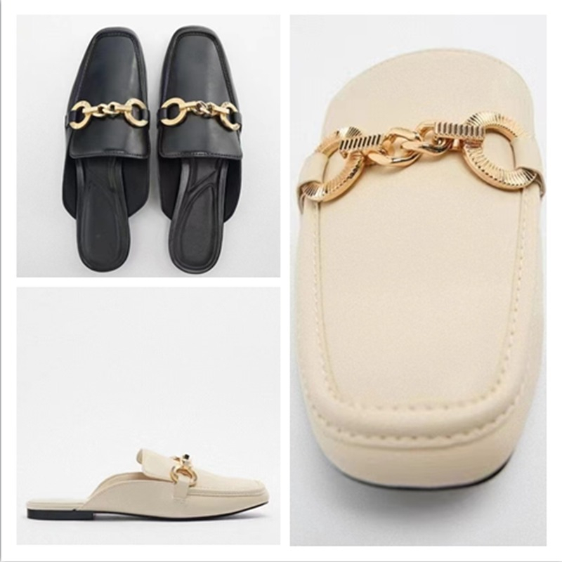 GIÀY SỤC DA ZARA XUẤT DƯ TUỒN NỮ ĐEN TRẮNG