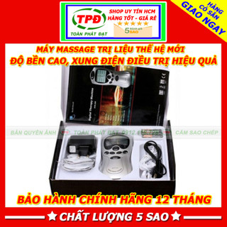 Máy xoa bóp bấm huyệt massa xung điện trị liệu 4 miếng dán