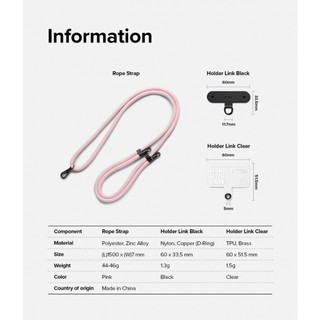 Dây Đeo Ringke Holder Link Strap - Clear