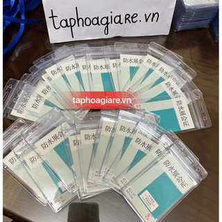Sỉ hộp 50 thẻ đeo, mặt thẻ, dây đeo thẻ nhựa dẻo trong suốt no. 107, 108