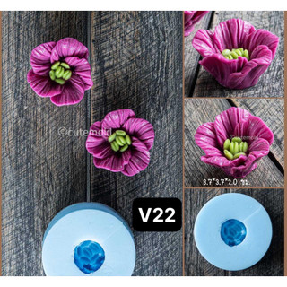 Khuôn Silicone Hoa Cúc Thái V21 V22 V23 Set 3