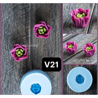 Khuôn Silicone Hoa Cúc Thái V21 V22 V23 Set 3