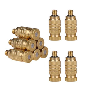 Béc phun sương bằng đồng số 1-2-3 kèm Chân nối ống phi 8