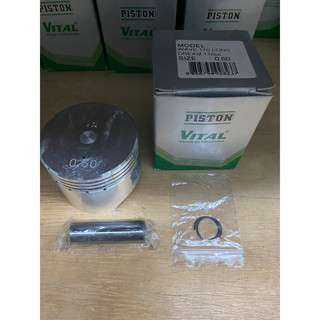 Bộ Piston Bạc honda wawe anpha đủ Cos chính hãng VITAL