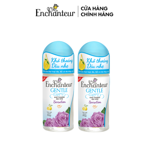 Combo 2 lăn khử mùi Enchanteur Gentle Sensation 50ml