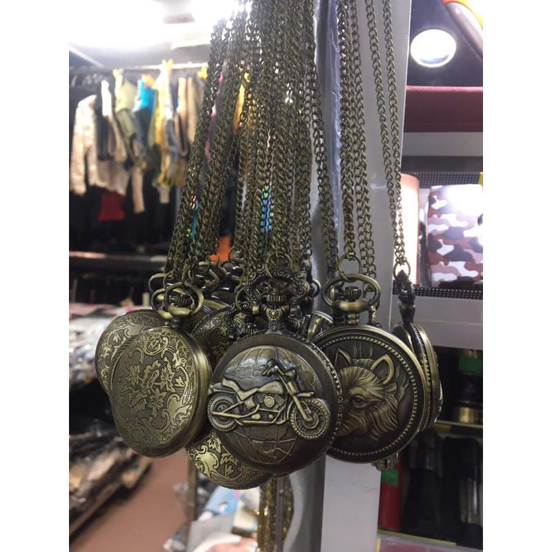Đồng hồ quả quýt nhiều mẫu mã đẹp như thời trung cổ. Chất liệu đồng nguyên khối