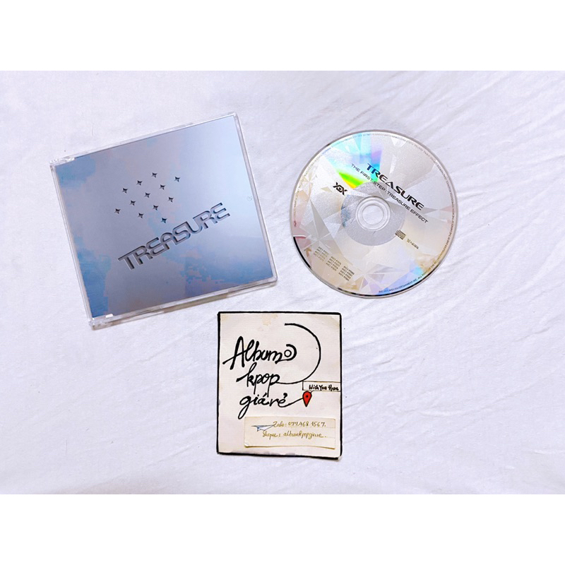 Treasure Japan 1st mini Album Treasure Effect đã khui seal, gồm booklet và 1 CD.