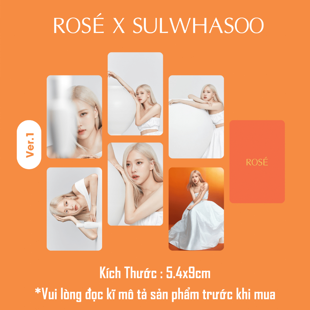 SET 6 CARD ROSÉ x SULWHASOO